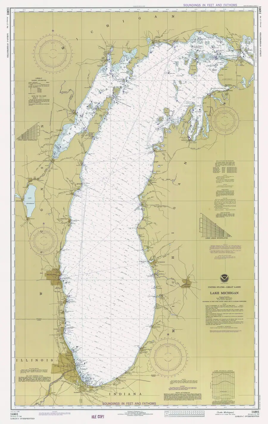 Historical chart: Lake Michigan, held by NOAA Office of Coast Survey, 1978.