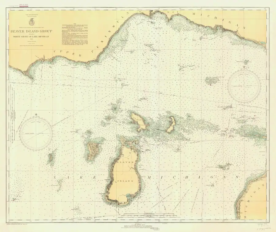 Historical chart: Beaver Island Group nautical chart (1935).