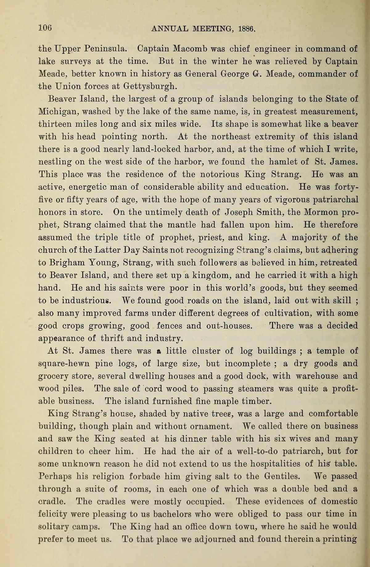 Scanned document page: Michigan Historical Collections, volume 9 (1886).