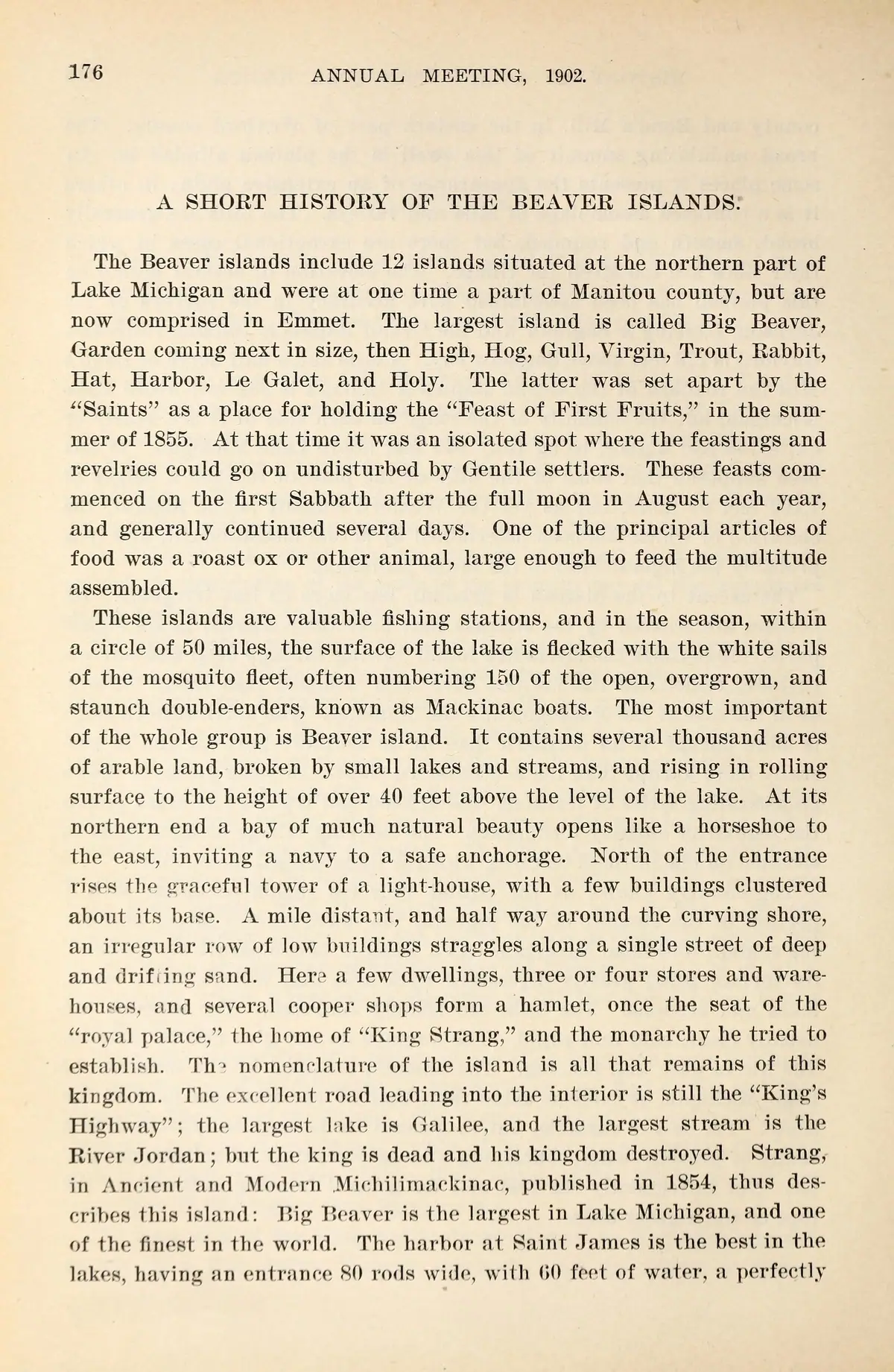 Scanned document page: Michigan Historical Collections, volume 32 (1902).