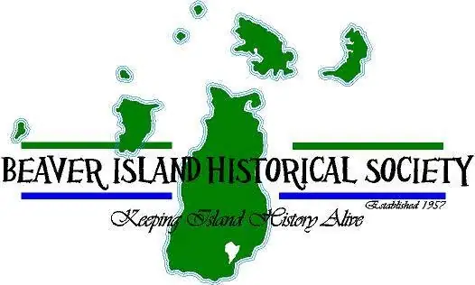 Green logo with outlined landform silhouettes, horizontal lines, and decorative lettering.