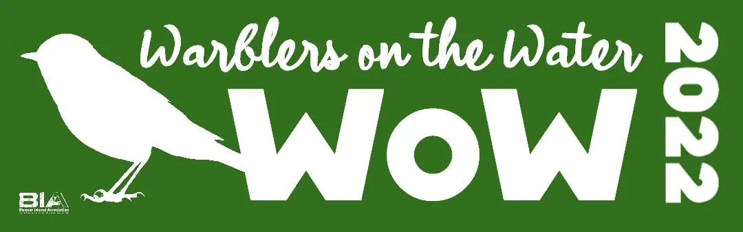Event graphic with a white bird silhouette and large white lettering on a green background.