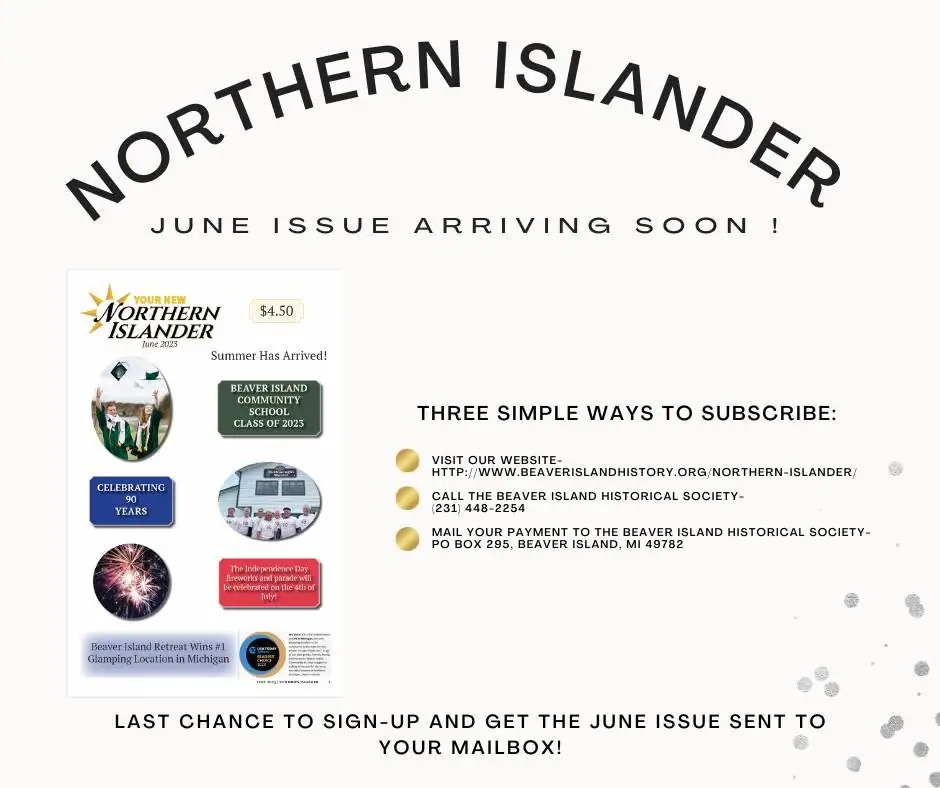 Promotional graphic for a June magazine issue, with a cover preview, subscription instructions, and small photographs.