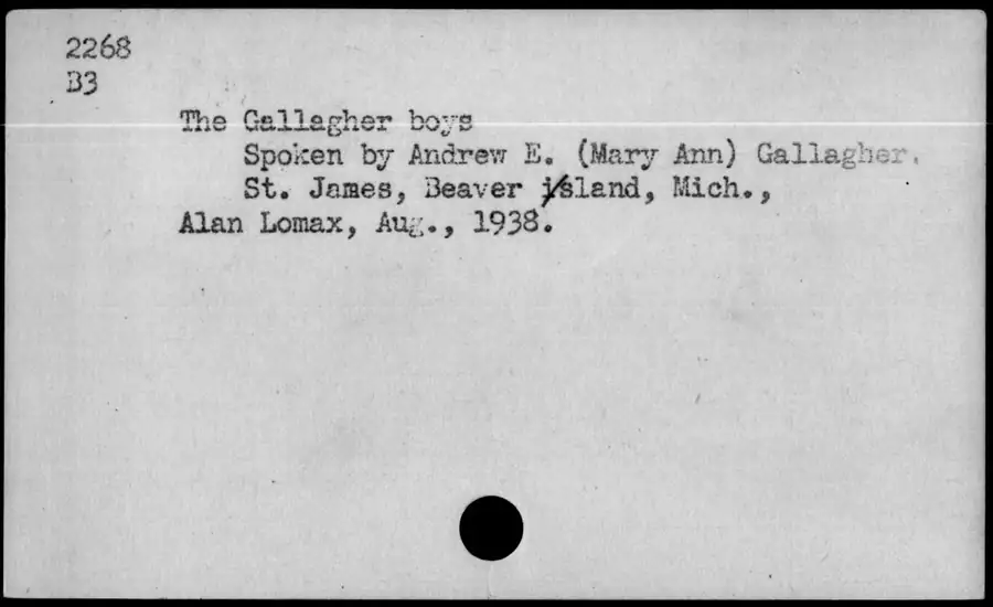 Photograph: The Gallagher boys, 1938-08.
