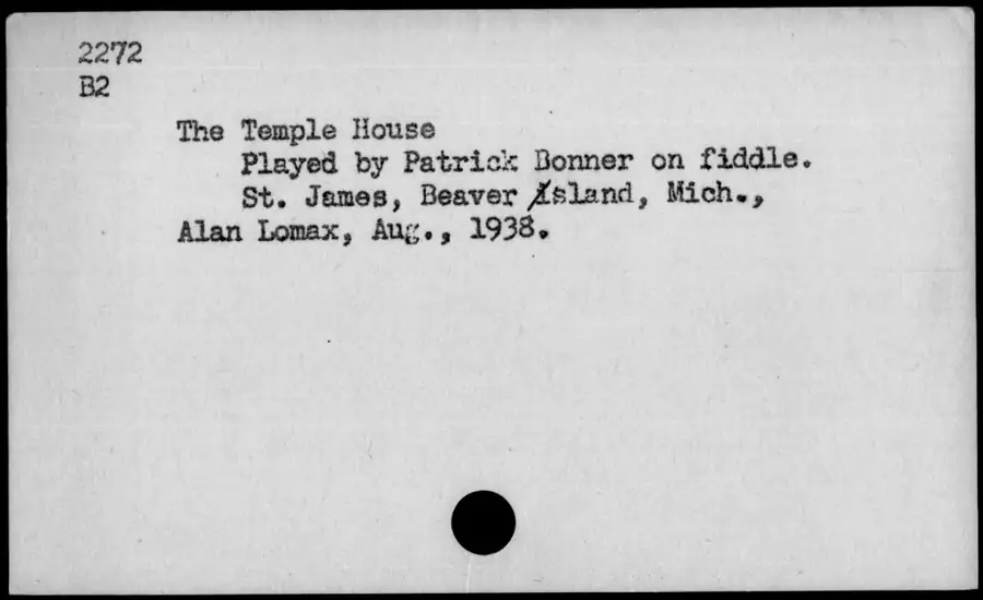 Photograph: The Temple House, 1938-08.