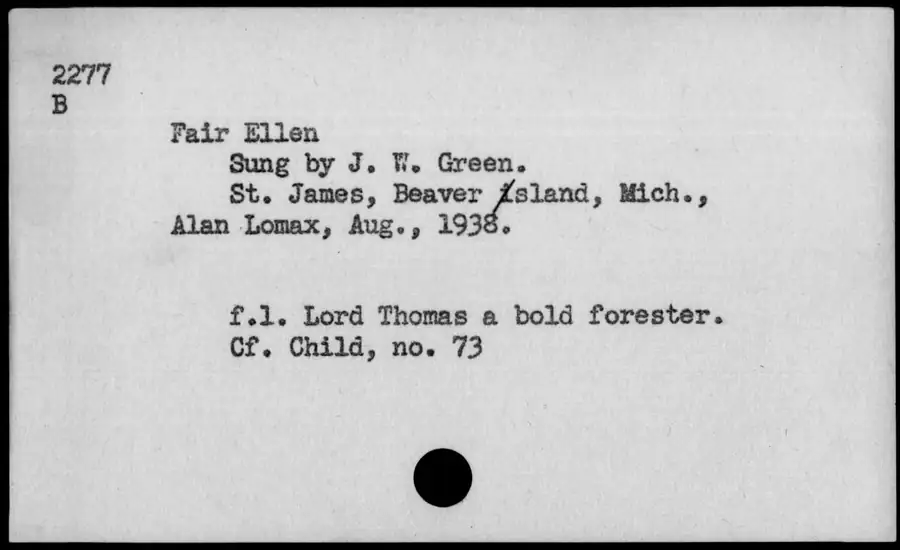 Photograph: Fair Ellen, 1938-08.