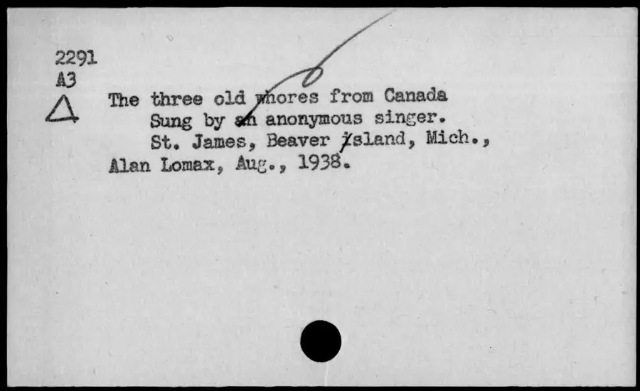 Photograph: The three old whores from Canada, 1938-08.