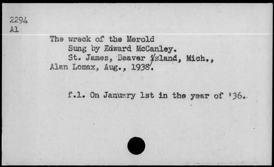 Photograph: The wreck of the Merold, 1938-08.