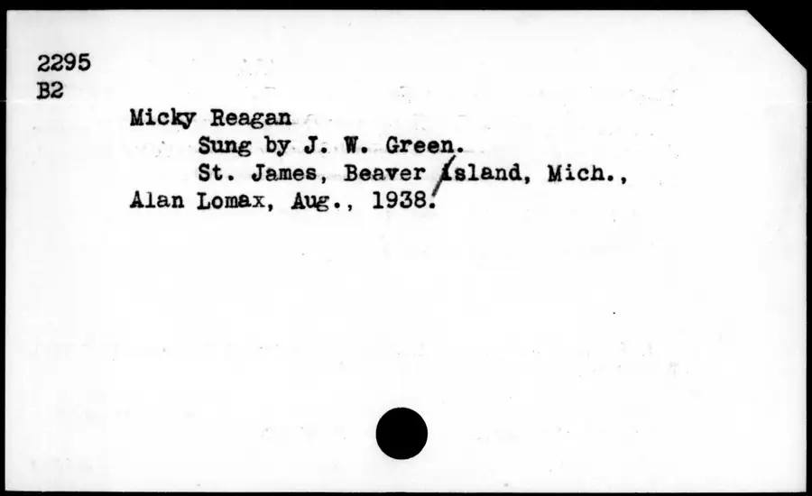 Photograph: Micky Reagan, 1938-08.