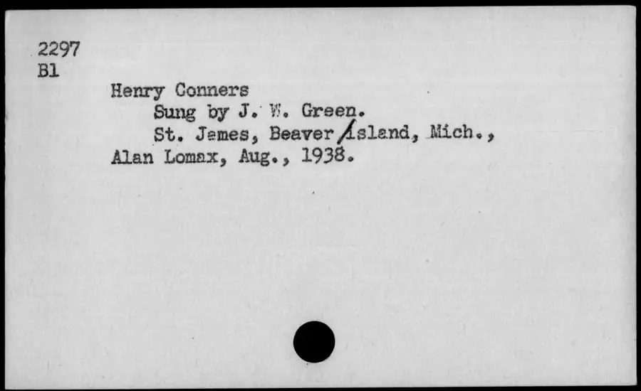 Photograph: Henry Conners, 1938-08.