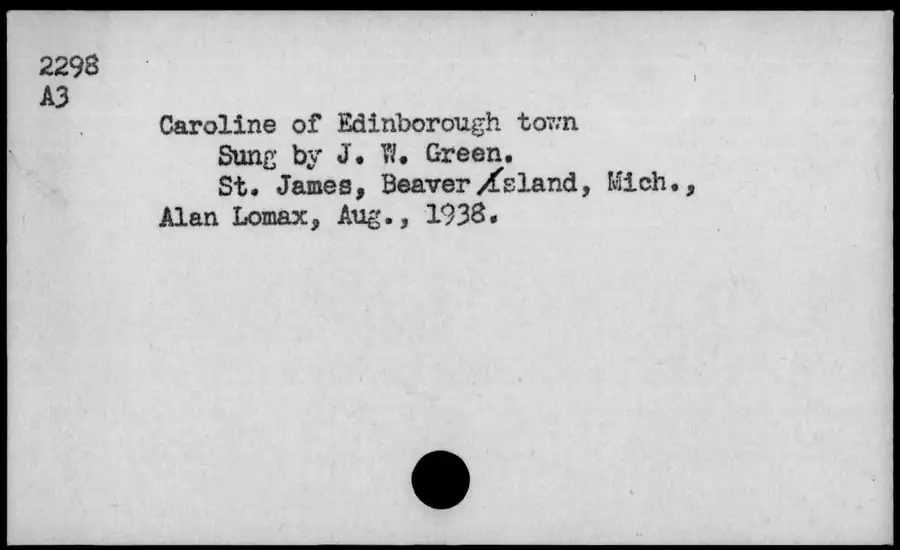 Photograph: Caroline of Edinborough town, 1938-08.