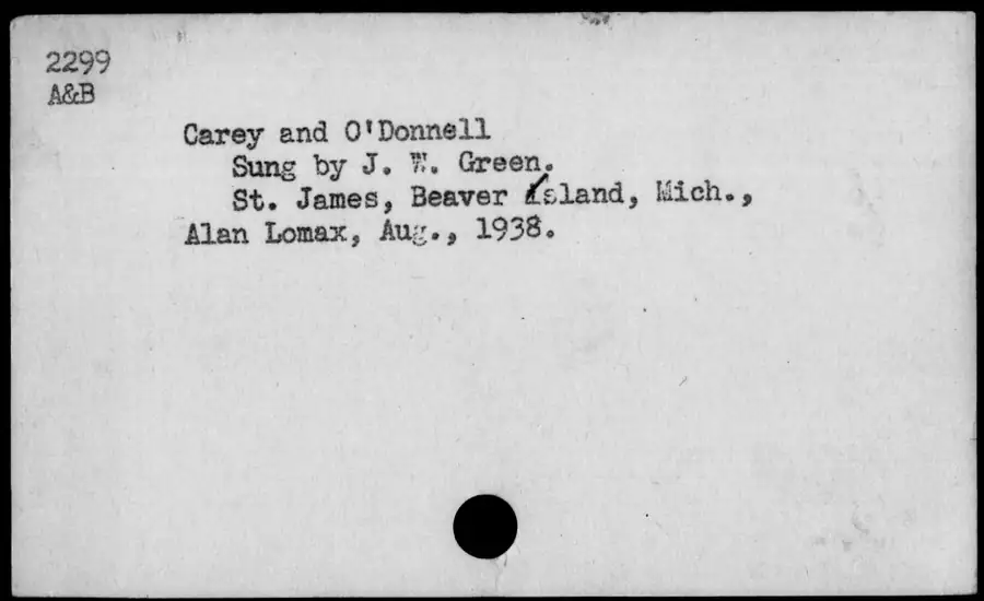 Photograph: Carey and O'Donnell, 1938-08.