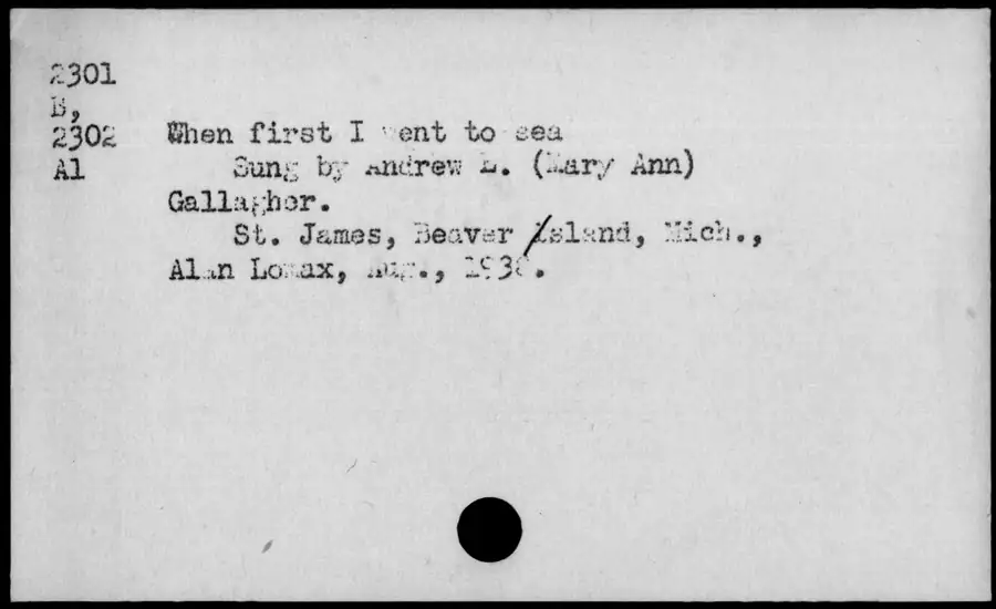 Photograph: When first I went to sea, 1938-08.