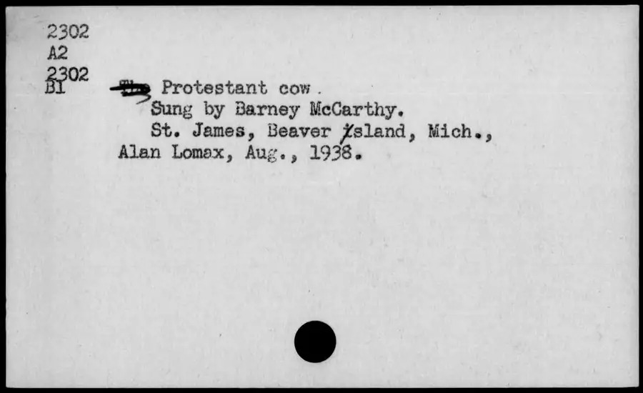Photograph: The Protestant cow, 1938-08.